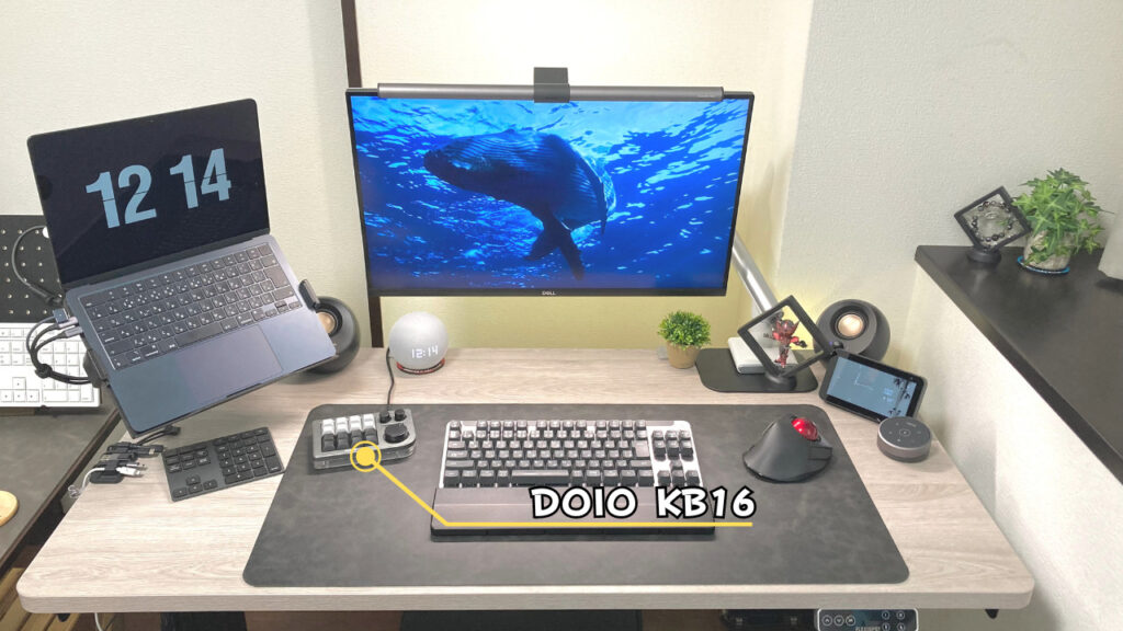 DOIO KB16がデスクに置いてある写真2